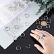 40 piezas 4 componentes de anillo de latón de estilo KK-PH0003-32-6