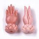 Carved Synthetic Coral Beads CORA-R020-04-3