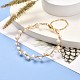 Bracelet tressé en perles naturelles pour fille femme BJEW-JB06830-01-2