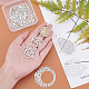 DICOSMETIC 10pcs 5 Style 304 Stainless Steel Flower Charms Donut with Flower Pendants Teardrop with Rose Charms Laser Cut Charms for Jewelry Making STAS-DC0004-24-2