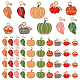 PandaHall 10 Styles Halloween Pumpkin Charms ENAM-PH0001-90-1