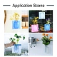 Spritewelry 3 vaso di fiori autoadesivo in silicone riutilizzabile DIY-CF0001-05-6