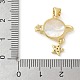 Латунные микро проложить кубического циркония подвески KK-K298-19G-02-3