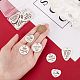 arricraft 12 Pcs 3 Styles Stainless Steel Guitar Pick Charms STAS-AR0001-58-3