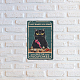 Creatcabin Panneau en métal en forme de chat noir - Décoration murale vintage rétro - Plaque de peintures amusantes pour la maison AJEW-WH0157-538-5