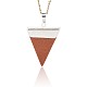 Synthetic Goldstone Triangle Pendants G-N0055-04-2