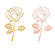 Unicraftale около 2 шт. металлическая роза креативная закладка STAS-UN0013-38-1