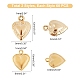 DICOSMETIC 200pcs 4 Styles Puffed Heart Charm Tiny Love Pendant Love Heart Charm Small Hole Heart Charm Stainless Steel Charm for Necklace Bracelet Earring Jewelry Making Valentines Gift STAS-DC0002-43-5