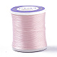 シードビーズ用のナイロン66コーティングビーズ糸  ピンク  0.1mm  約54.68ヤード（50m）/ロール NWIR-R047-013-1