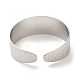 304 bracelets manchette texturés en acier inoxydable pour femme BJEW-L682-016P-2