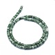 Natürliche grüne Fleck Jaspis Perlen Stränge G-F631-A07-2