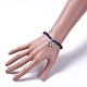 Natural Gemstone Stretch Charm Bracelets BJEW-JB04931-6