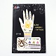 Mixed Shapes Removable Fake Hand Art Temporary Tattoos Paper Stickers AJEW-L044-15-2