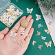 SUPERFINDINGS 60Pcs 3 Styles Brass Butterfly Charms Pendants Filigree Butterfly Charms 2 Colors 3D Hollow Butterfly Beads Dangle Charms for DIY Bracelet Necklace Jewelry Making KK-FH0002-97-4