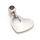 Mixed Shape 304 Stainless Steel European Large Hole Dangle Charms PALLOY-JF00100-2