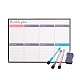 Calendario settimanale a secco magnetico per frigorifero AJEW-E043-09-1