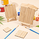 絵画のためのolycraftの正方形の木の板  バリーウッド  30個/セット AJEW-OC0001-93-5