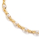 Ensembles de bijoux de chaînes de perles faites à la main en laiton SJEW-JS01144-3