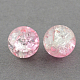 Spray Painted Crackle Glass Beads Strands X-CCG-Q002-16mm-01-1