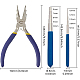 Benecreat Drahtschleifen-Werkzeugset mit 2 Stück Drahtschlaufendorn und 1 Stück 6-in-1-Bügelzange zum Umwickeln von Schmuckdraht und zum Formen von Biegeringen TOOL-BC0008-61-2