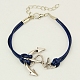Personalized Tibetan Style Anchor Multi-strand Bracelets BJEW-JB00654-14-1