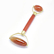 Натуральные сердоликовые ручные массажные палочки DJEW-F005-03-5