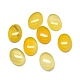 Cabochons en agate jaune naturelle G-O175-30C-01-2