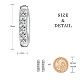 Boucles d'oreilles créoles huggie en argent sterling plaqué rhodium shegrace JE893A-02-2