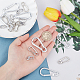 GORGECRAFT 3 Styles 18PCS Flag Pole Snap Clip Hooks Flagpole Attachment Stainless Steel Carabiner Clips Marine Boat Clips for Ropes for Keychain Dog Leashes Fishing Camping FIND-GF0002-26-3