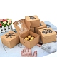 24 шт. 6 прямоугольные бумажные коробки для выпечки хлебобулочных изделий с окном BAKE-PW0007-146-2