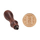 PandaHall Elite DIY Letter Scrapbook Brass Wax Seal Stamps and Wood Handle Sets AJEW-PH0010-H-4