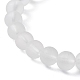 Ensemble de bracelets extensibles en perles rondes en hématite synthétique et verre BJEW-JB10050-04-5