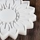 Diyのシリコーンキャンドル型  キャンドル作り用  花  ホワイト  12.2x12.5x1.2cm DIY-A050-06-5