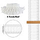 Gorgecraft5ヤードポリエステルレーストリム  刺繍アップリケソーイングリボン  カーテン  服飾材料  ホワイト  4インチ（100mm）  約5ヤード/バッグ OCOR-GF0001-73-2