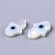 Perlas de concha de nácar de concha blanca natural X-SSHEL-N034-57A-2