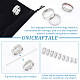 Unicraftale 18Pcs 9 Size 201 Stainless Steel Grooved Finger Ring Settings STAS-UN0047-29-5