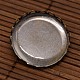 25 couvercle mm dôme de verre clair et laiton bronze support Broche ensembles de base antiques DIY-X0075-2