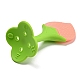 シリコンフルーツおしゃぶりと歯ブラシ  ベビーシャワー用の赤ちゃんの歯が生えるおもちゃを噛む  桃  91x49x50mm SIL-Q018-01A-2
