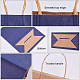 Benecreat 30 pcs sacs-cadeaux en papier kraft bleu foncé sacs de transport avec poignées torsadées pour projets d'artisanat CARB-BC0001-09-4