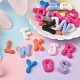 26Pcs 26 Styles Opaque Resin 26 Letter Cabochons RESI-YW0001-39-5