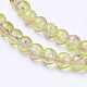 Spray Painted Crackle Glass Beads Strands X-CCG-Q002-6mm-05-1