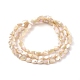 Chapelets de perles en verre opaque de couleur unie EGLA-G035-B-FR04-2