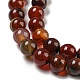 Natural Agate Round Bead Strands G-R197-8mm-2