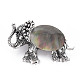 Elephant Alloy Rhinestone Brooch PALLOY-N166-001-A03-RS-2