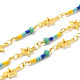 Handgefertigte Perlenketten aus Messingstern CHC-P011-G01-G-1