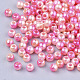 Rainbow ABS Plastic Imitation Pearl Beads OACR-Q174-6mm-04-2