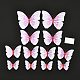 Decorazioni di farfalle artificiali 3d in plastica pvc DIY-I072-02A-1