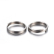 304 anelli portachiavi in ​​acciaio inox X-STAS-P223-22P-02-2