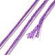 12 かせ 12 色 6 層ポリエステル刺繍糸  クロスステッチの糸  グラデーションカラーシリーズ  パープル  0.5mm  約8.75ヤード（8m）/かせ  12 かせ/セット OCOR-M009-01B-10-3