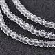 Chapelets de perles en verre électroplaqué EGLA-P018-2mm-01-1